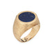 Ring 55 Lapis Lazuli Signet Ring 70s Yellow Gold 58 Facettes G12676