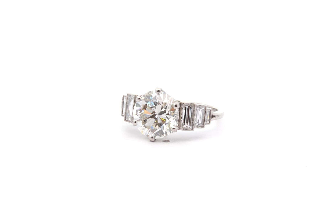 Bague 53 Bague solitaire diamant de 3,09cts 58 Facettes 26077-25959