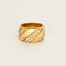 Bague 52 Bague jonc or jaune et diamants 58 Facettes CRE0041X2