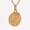 Pendentif Médaille en or rose Vierge Marie auréolée signée Dropsy 58 Facettes CVP121