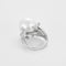 Bague 52,5 Bague en or blanc, perle de culture blanche et diamants 58 Facettes RAM3104