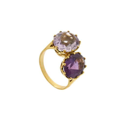 Bague 62 Bague Toi & Moi améthystes 58 Facettes 30179