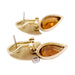 Boucles d'oreilles Boucles d'oreilles modernistes, or jaune, diamants, citrines. 58 Facettes 33616