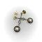 Boucles d'oreilles Boucles d'oreilles pendantes Art déco en or 18 carats, diamants et émail 58 Facettes A2000T