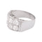 Bague 50 Bague platine, or blanc, diamants. 58 Facettes 34005