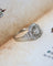 Bague 57.5 Bague Art Déco Octogonale Platine et Diamants 58 Facettes A11558