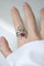 Bague 61 Bague Arabesque Rubis Birman et Diamants sur Or Blanc 58 Facettes