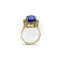 Bague 54 Bague en or tanzanite et halo de diamants par LeVian 58 Facettes