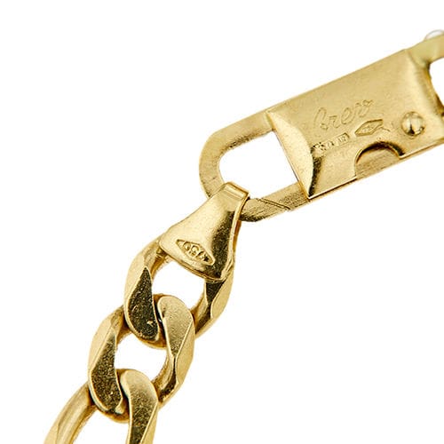 Collier Collier à maillons Figaro en or jaune 58 Facettes 37411