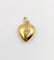 Pendentif Pendentif antique or jaune 18k cœur et perle en serti étoilé (circa 1920) 58 Facettes A05549