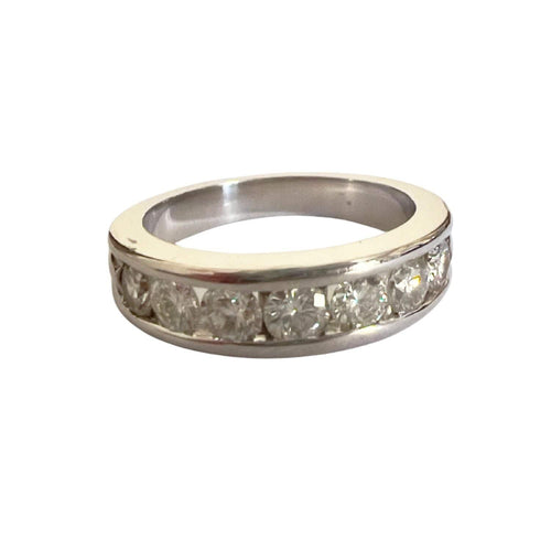 Bague 50.5 Bague design contemporaine en or avec diamants 58 Facettes Q292B
