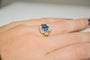 Bague 52 Bague Art Déco Octogonale Saphirs Diamants 58 Facettes 3657