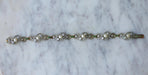 Bracelet Bracelet or jaune et platine perles fines diamants et émeraudes 58 Facettes