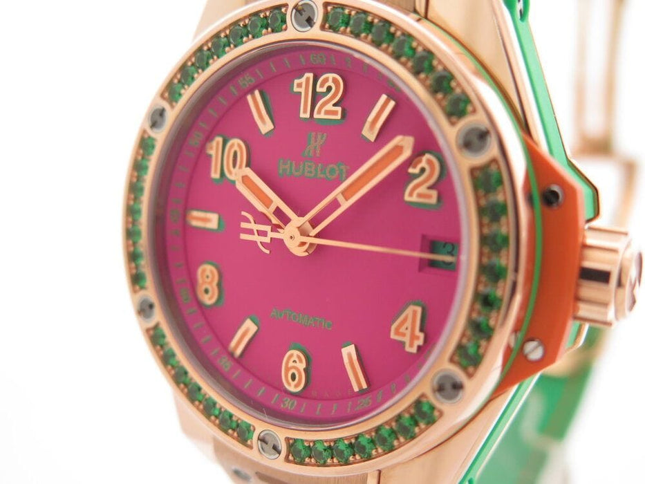 Montre montre HUBLOT big bang pop art automatique or rose 58 Facettes 263361