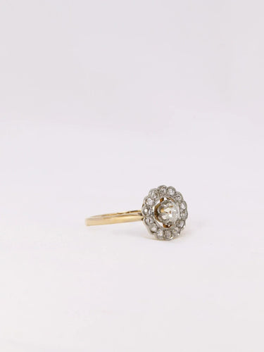 Bague 60 Bague marguerite diamants taille ancienne 58 Facettes J377