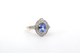 Bague 54 Bague saphir 1,63cts et diamants en or et platine 58 Facettes 26027-26079