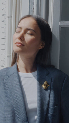 Broche FRED - Broche Sirène Jean Cocteau or jaune 58 Facettes