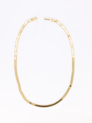 Collier Collier chaine vintage or jaune maille plate 58 Facettes 1131.4