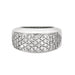 Bague 52 Bague jonc or gris et pavage de diamants 58 Facettes LJ3