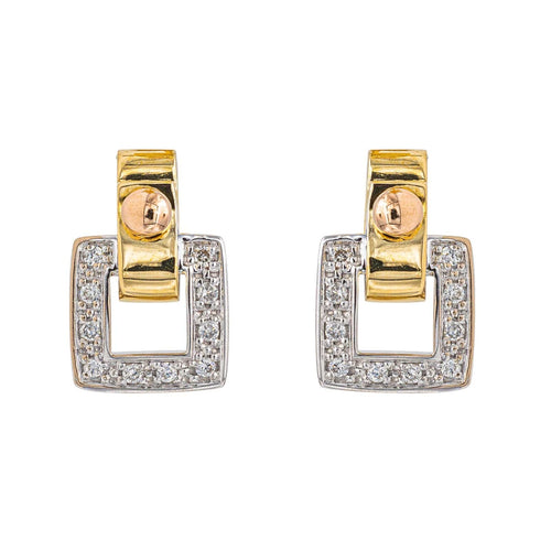 Boucles d'oreilles Guy Laroche Boucle d'oreilles Or jaune Diamant 58 Facettes 3641118CN