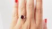 Bague 54 Bague en or bicolore, rubis naturel certifé et diamants 58 Facettes 32734