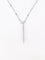 Collier Collier diamant barrette verticale or blanc 58 Facettes 1094.2