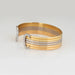 Bracelet Bracelet Cartier Double C en diamants et trois manchettes en or des années 1980, bijoux fins vintage 58 Facettes G13728