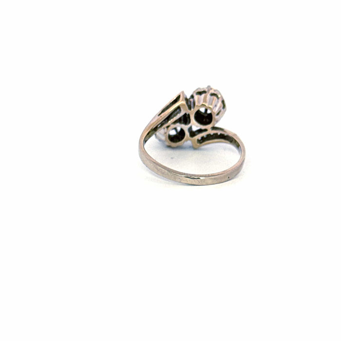 Bague 54 Bague Toi et Moi Or Blanc 18k Diamants 58 Facettes 2-GSJE523-01