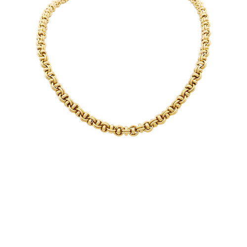 Collier Collier maille fantaisie en or jaune. 58 Facettes 34316