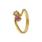Bague 55 Bague contraire avec rubis et diamant 58 Facettes 27483