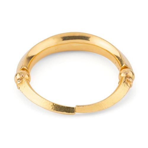 Bracelet Bracelet jonc en or jaune martelé 22 k du créateur Lalaounis 58 Facettes 1