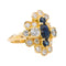 Bague 49 Bague Marquise Or jaune Saphir, Diamant 58 Facettes 2909881CN