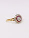 Bague 50 Bague Art Déco ronde or jaune diamants rubis 58 Facettes J389