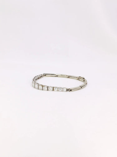 Bracelet vintage chute de diamants 2,5 ct