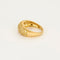Bague 59 Bague bandeau or jaune et diamants 58 Facettes CAL2259