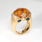 Citrine Sapphire Diamond Ring Vintage 18k Yellow Gold Sz 5 Cocktail Jewelry 58 Facettes G13758