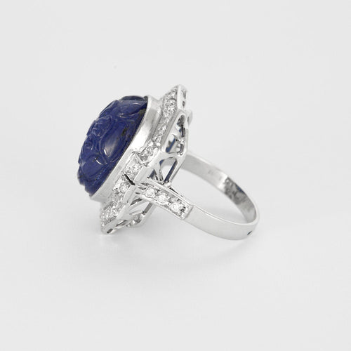 Bague 54.5 BAGUE TANZANITE DIAMANTS 58 Facettes 32300355