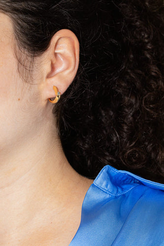 Boucles d'oreilles Boucles d'oreilles Créoles Or jaune Diamant 58 Facettes 4036397CN