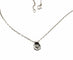 Collier Collier solitaire diamant or blanc 58 Facettes