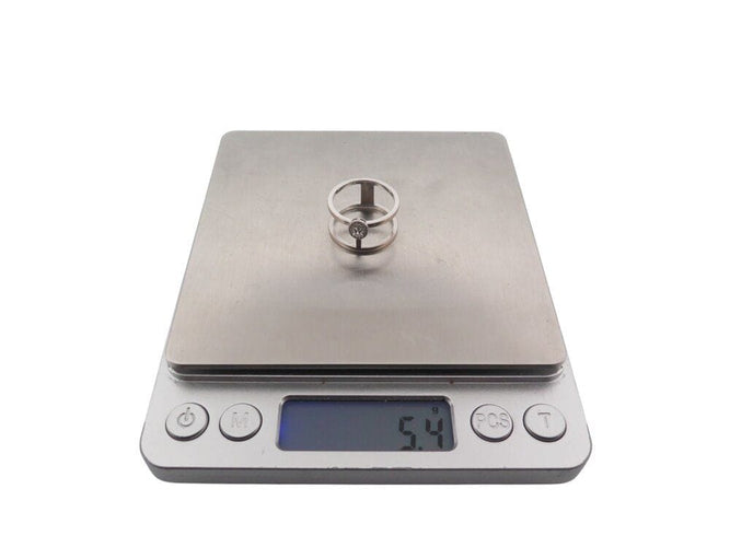 Bague 55 bague MESSIKA glam'azone 2 rangs 06173-wg diamants 0.15ct t55 or 18k 58 Facettes 268297