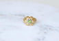 Bague 60 Bague Cocktail Fleur Péridot Diamants Or Jaune 58 Facettes