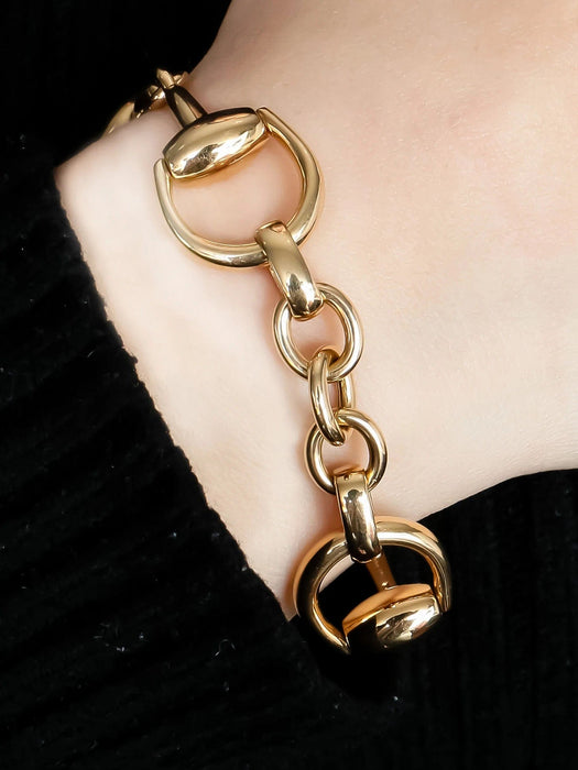 Bracelet Or Jaune BRACELET GUCCI "HORSEBIT" OR 58 Facettes BO/220011