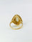 Bague marquise or jaune opale diamants