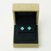 Boucles d'oreilles Van Cleef & Arpels - Rares Boucles d'Oreilles Sweet Alhambra turquoise en or blanc 58 Facettes