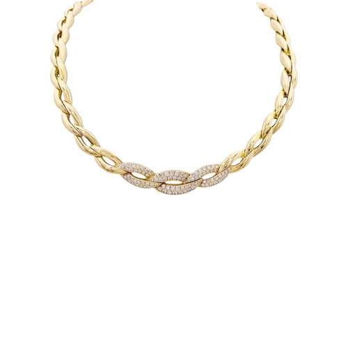 Collier Collier Van Cleef & Arpels, or jaune, diamants. 58 Facettes 34851
