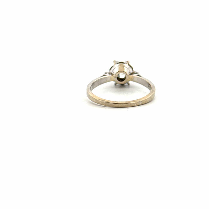 Bague 52 Solitaire Or blanc et diamant 58 Facettes 73-GS28774