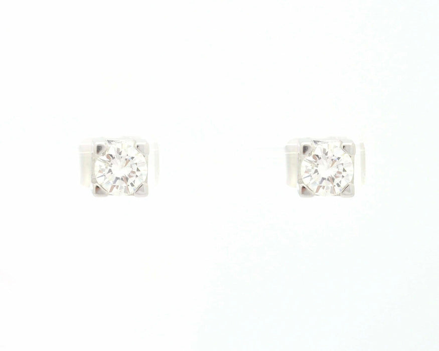 Boucles d'oreilles Boucles d'oreilles point lumineux avec diamants de 0,98 ct 58 Facettes