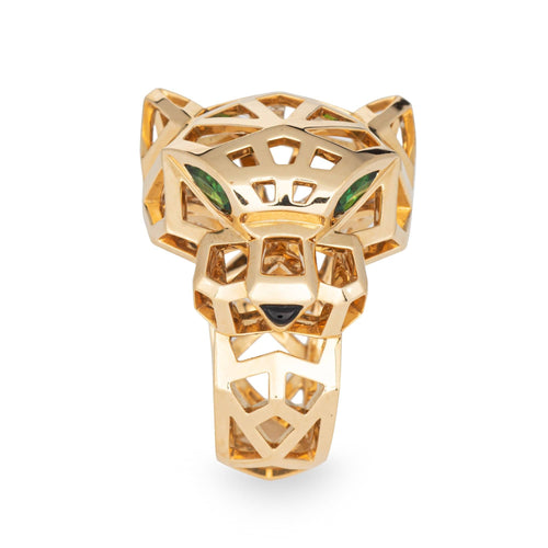 Panthere de Cartier Ring 18k Yellow Gold Sz 6.25 53 Estate Signed Jewelry 58 Facettes G13873