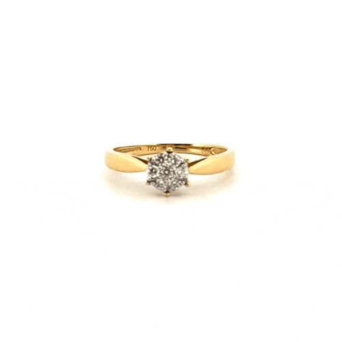 Bague 54 Solitaire Or Jaune  Diamants 58 Facettes 99-GS38386-1