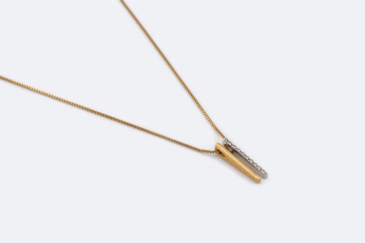 Collier Oro Giallo Chaîne en or jaune avec pendentif 58 Facettes col71